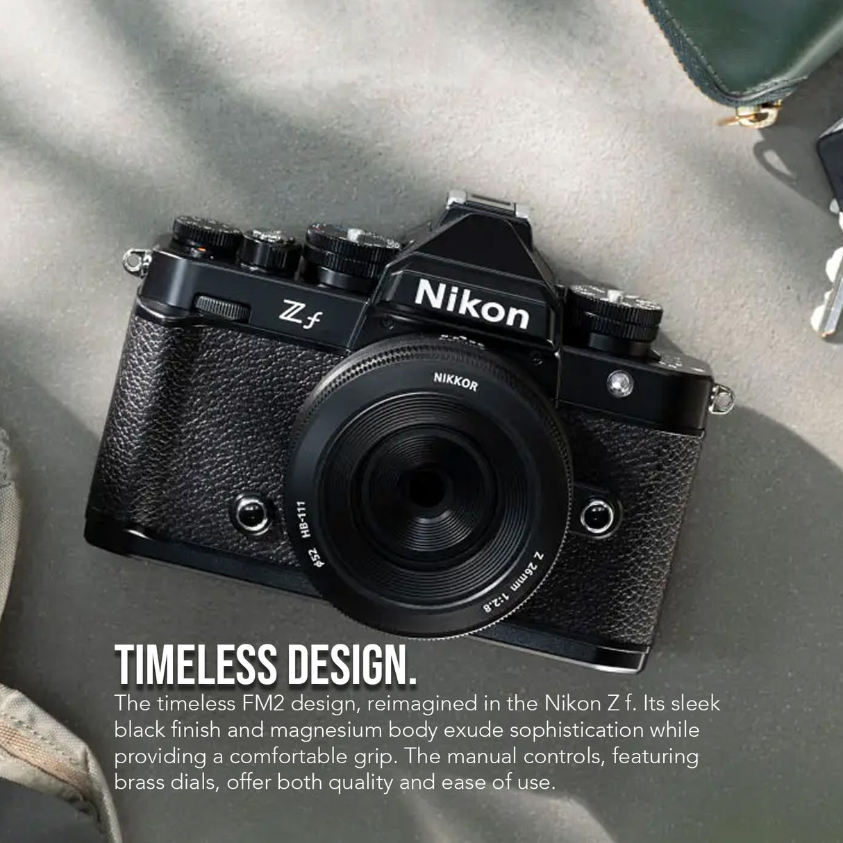 Nikon Z F EXPEED 7 Image Processor Mirrorless Camera with Camera Bag and 128GB Memory Card Bundle