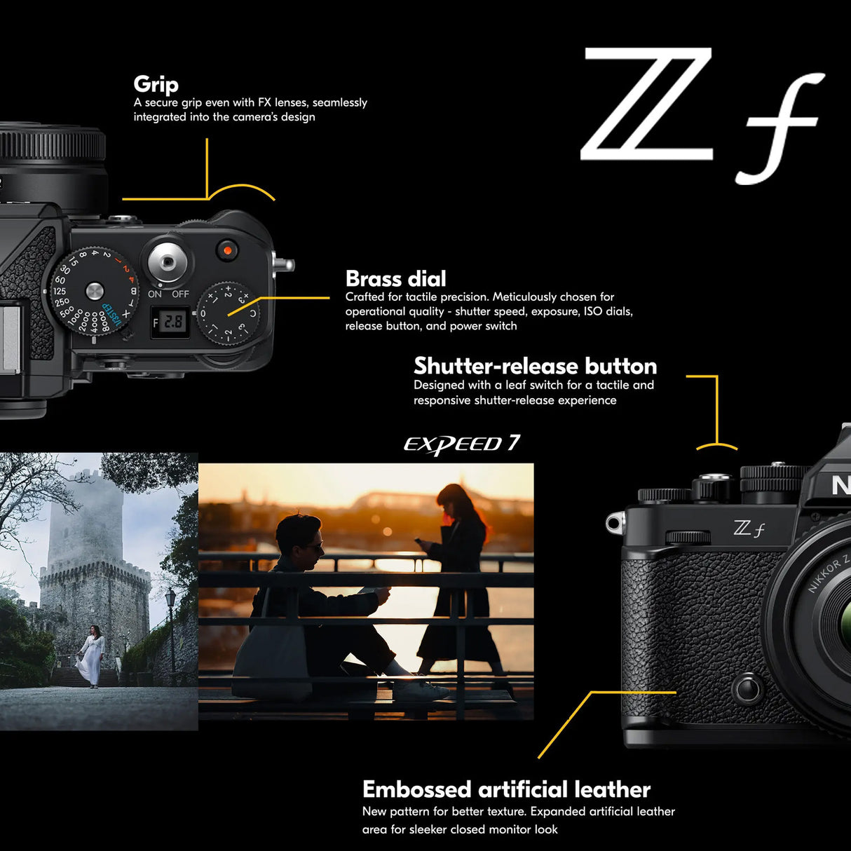 Nikon Z F EXPEED 7 Image Processor Mirrorless Camera with Camera Bag and 128GB Memory Card Bundle