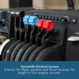 Honeycomb Aeronautical Charlie Rudder Pedals with Bravo Throttle, Alpha Yoke, and Dust Covers Bundle