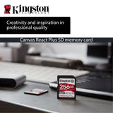 Kingston Canvas React Plus 64GB U3 V90 SD Card (2-Pack) and Focus All-In-One Card Reader Bundle