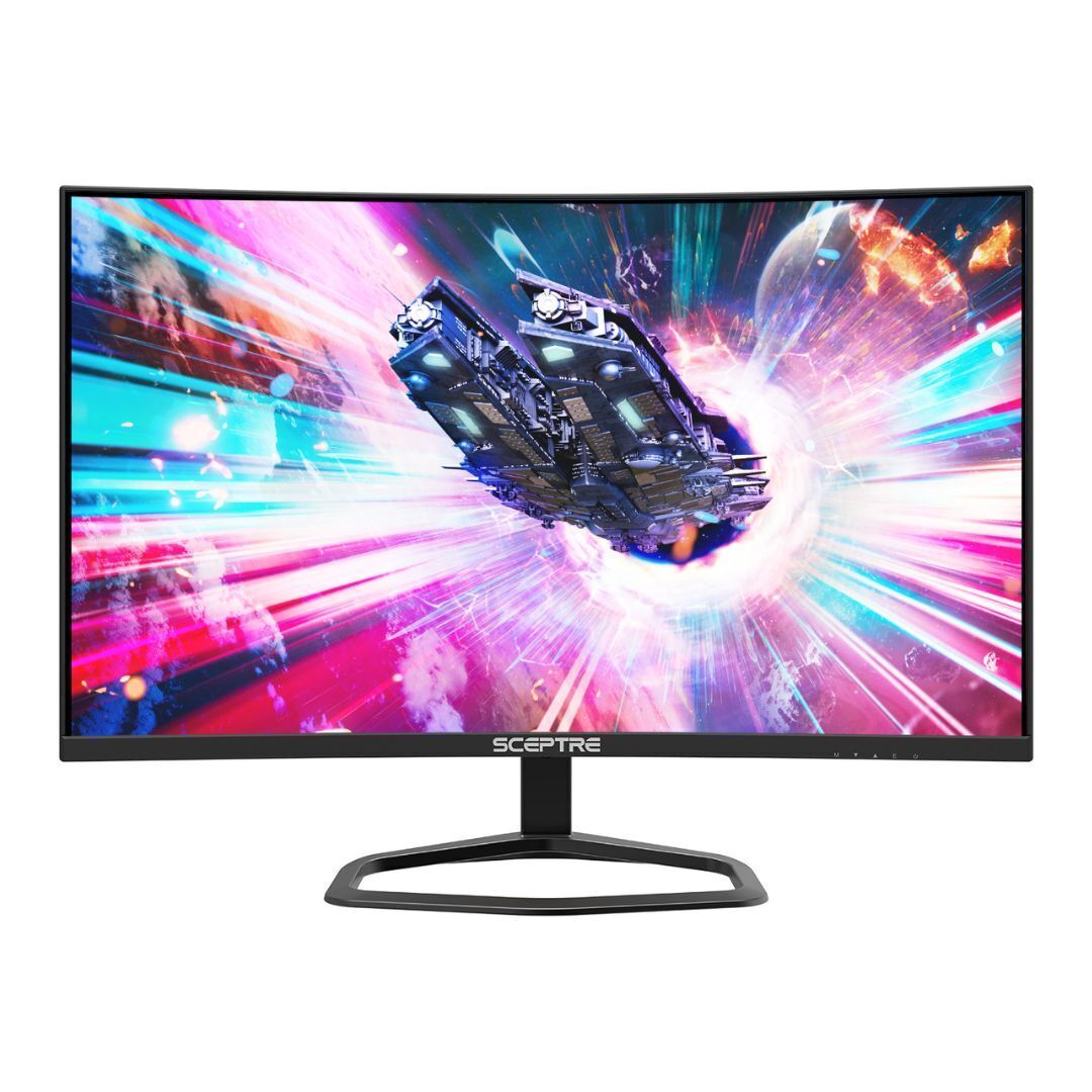 Sceptre C275B-FWT240 27-Inch LED Curved Gaming Monitor with 1080P FHD and Built-In Speakers (Black)