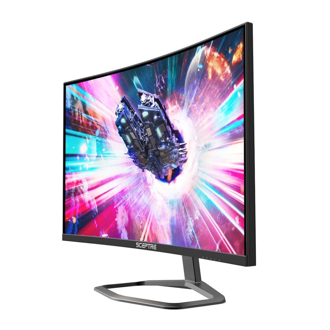 Sceptre C275B-FWT240 27-Inch LED Curved Gaming Monitor with 1080P FHD and Built-In Speakers (Black)