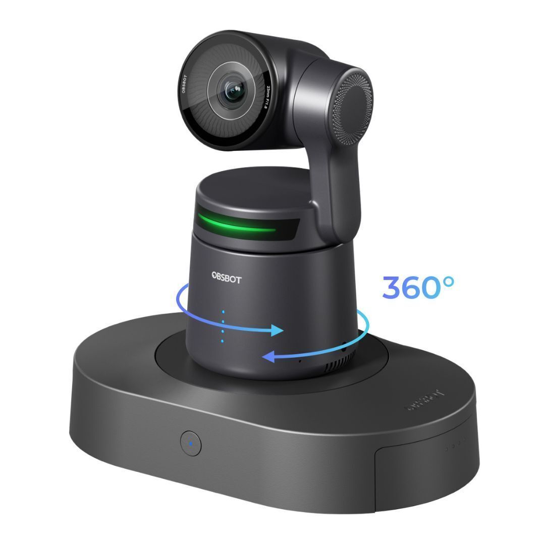 OBSBOT 360-Degree Rotation Play-More Combo for OBSBOT Tail Air with Long-Lasting Batteries (Black)