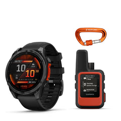 Garmin Fenix 8 51mm GPS Smartwatch (Slate Gray and Black) and Satellite Communicator Bundle