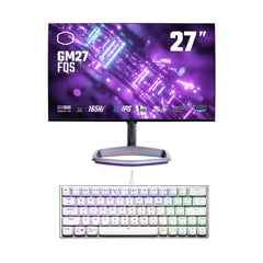Cooler Master GM27-FQS ARGB 27-Inch Gaming Monitor with Cooler Master Wired Gaming Keyboard Bundle