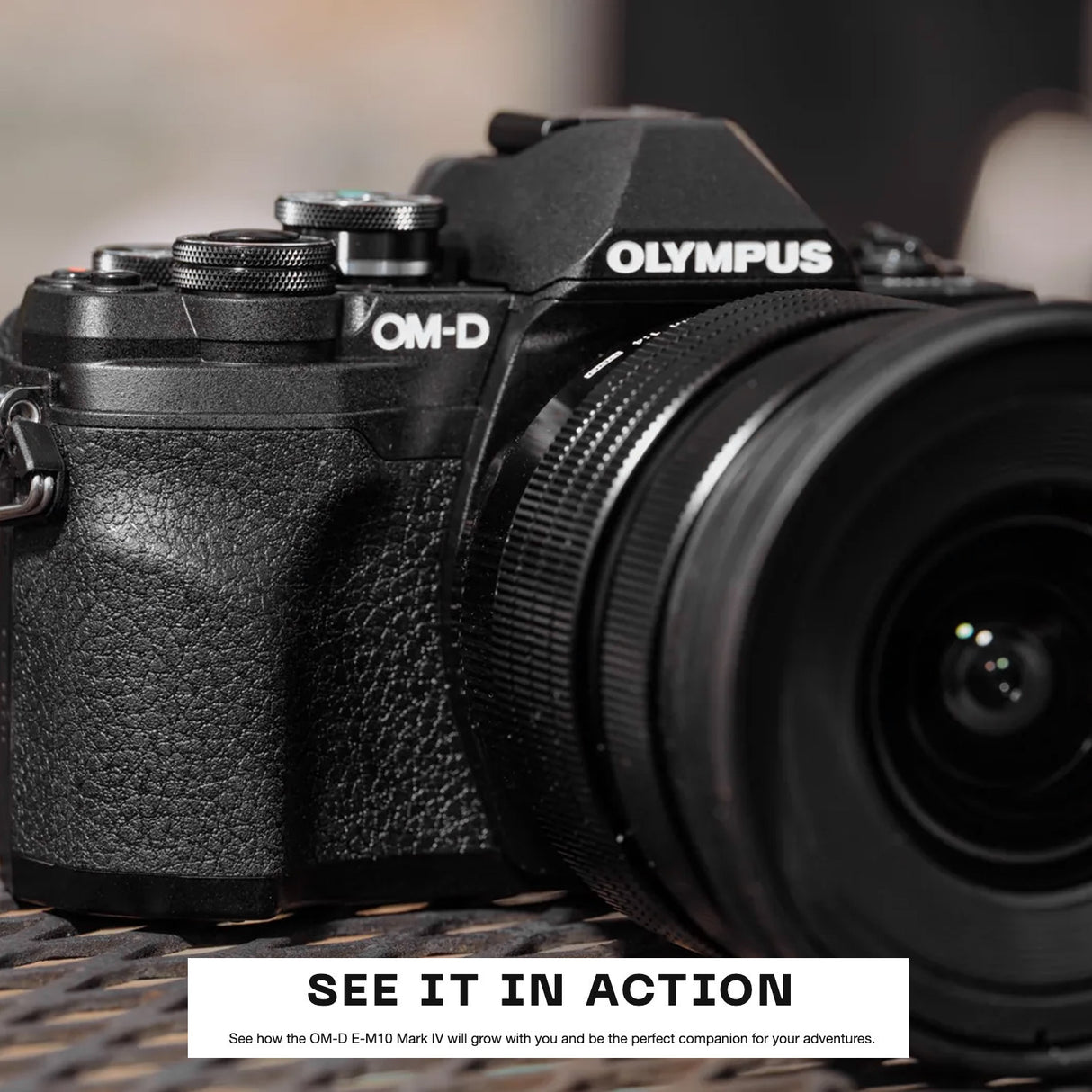 Olympus OM-D E-M10 Mark IV Camera Body (Black) with M.Zuiko Digital ED 14-42mm f3.5-5.6 Lens Bundle