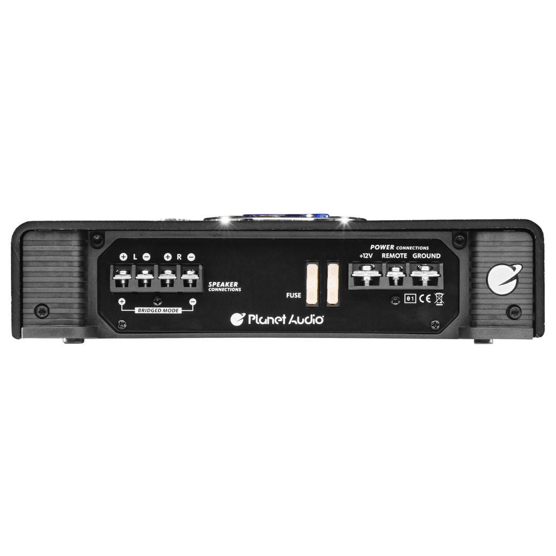 Planet Audio Anarchy AC2000.2 2000W High Output 2 Channel Class A and B Car Amplifier (Black)