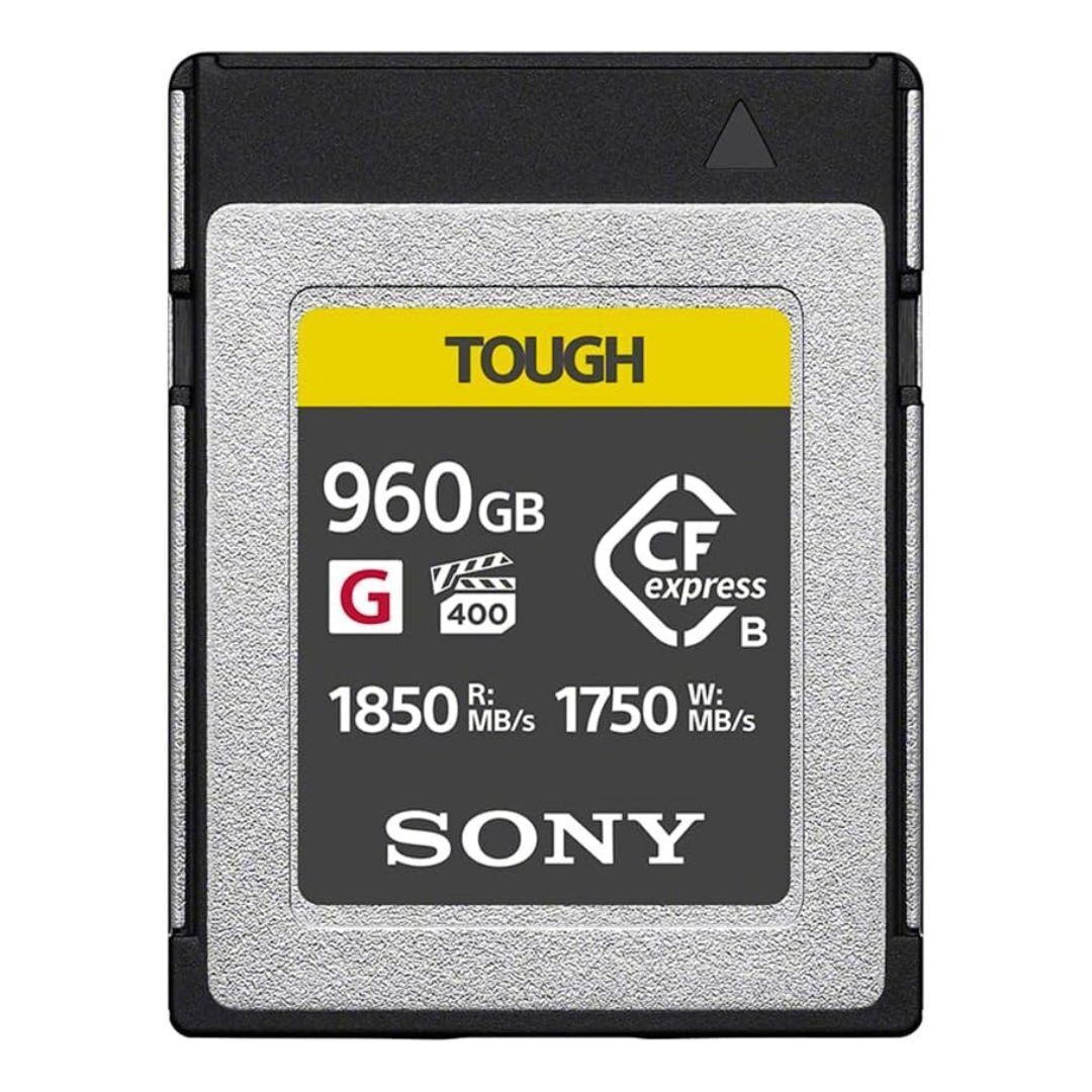 Sony 960GB CFexpress Type B Tough Waterproof Memory Card with Up to 1850 MBPS Reading Speed