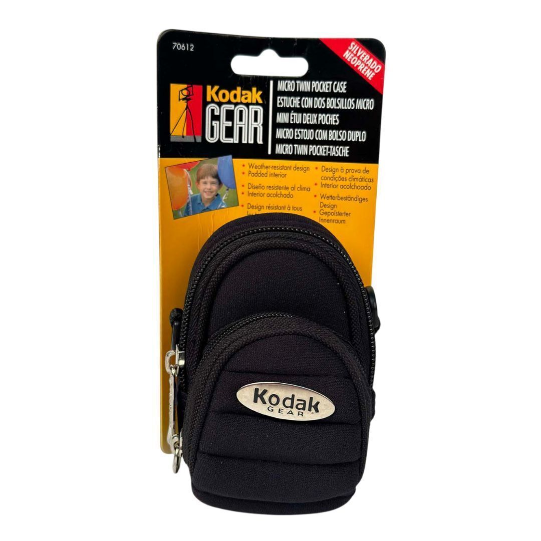 Kodak Gear Silverado P04 Small Pouch Black Micro Twin Pocket Case with Belt Loop (Open Box)