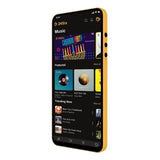 24Six Family Player2 Super-Thin 64GB Kosher Media Player with 6.5-Inch HD Screen (Black and Orange)