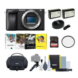Sony Alpha a6400 Mirrorless Digital Camera (Body Only) and Power Battery (2-Pack) Bundle