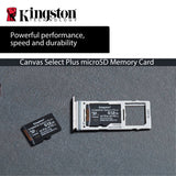 Kingston 64GB Canvas Durable Select Plus UHS-I MicroSDXC Memory Cards (3-Pack) Bundle