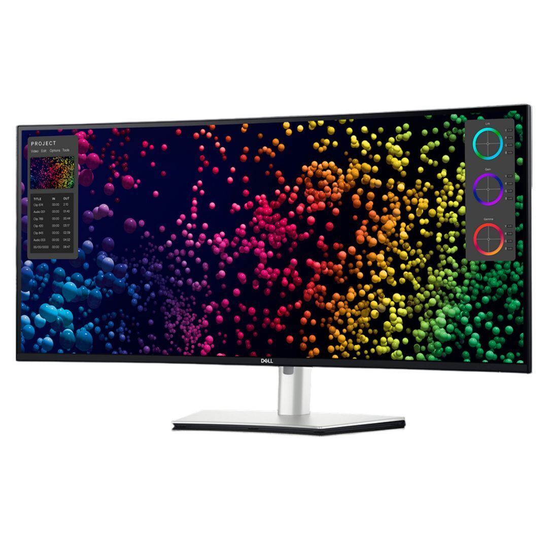 Dell UltraSharp U4025QW 40-Inch Curved Thunderbolt Hub Monitor with 5K Display (Silver)