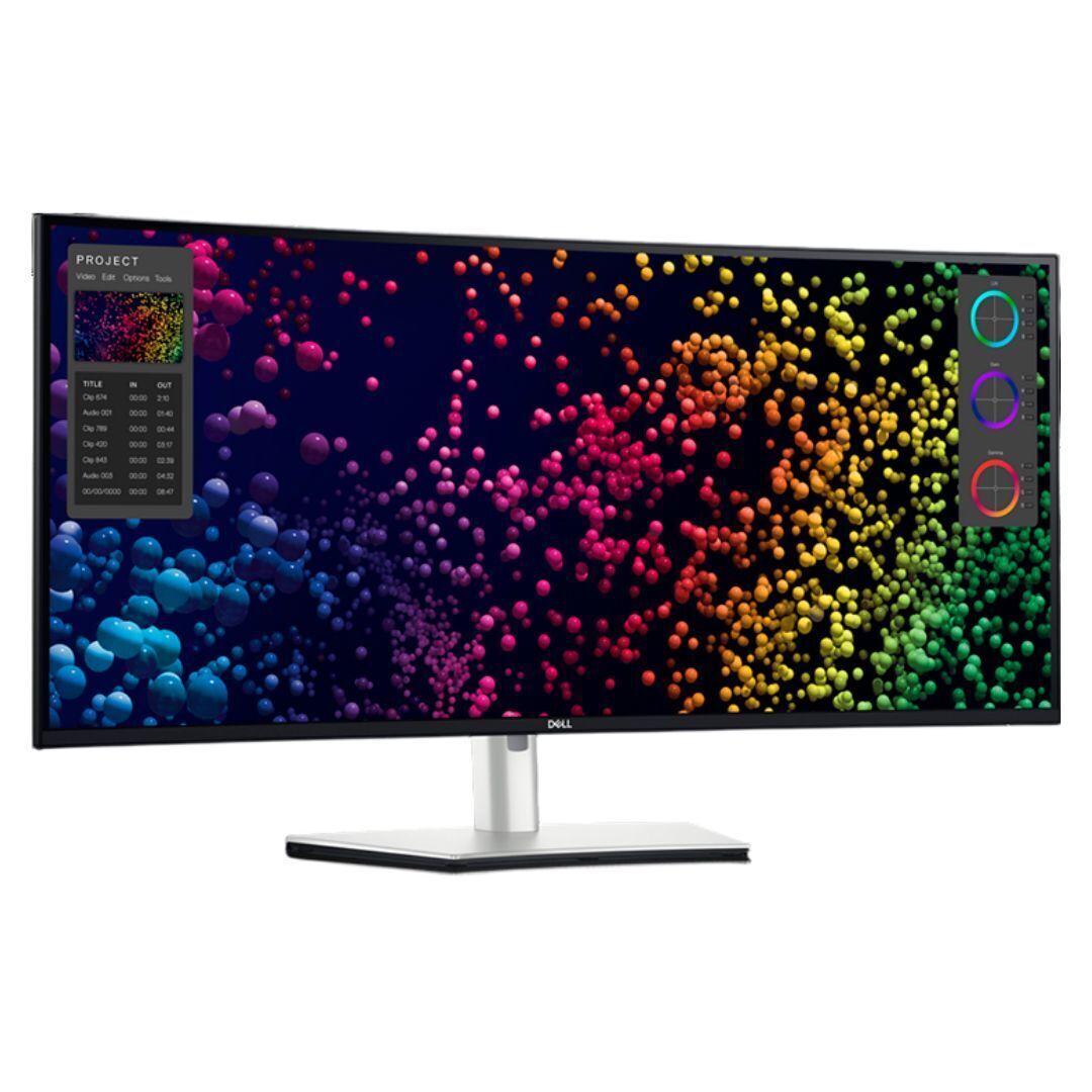 Dell UltraSharp U4025QW 40-Inch Curved Thunderbolt Hub Monitor with 5K Display (Silver)