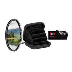 NiSi 95mm True Color Pro Nano CPL Circular Polarizing Filter with Case and Cleaning Cloth Bundle