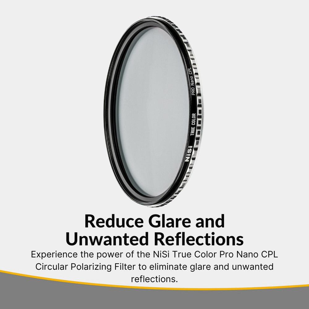 NiSi 95mm True Color Pro Nano CPL Circular Polarizing Filter with Case and Cleaning Cloth Bundle