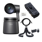OBSBOT Tail Air AI-Powered 4K PTZ Streaming Camera (Black) with Smart Remote Controller Bundle