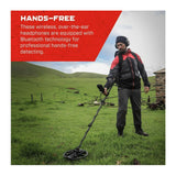 Minelab ML105 Wireless Analog Headphone for MANTICORE, EQUINOX 700, 900, and X-TERRA PRO (Black)