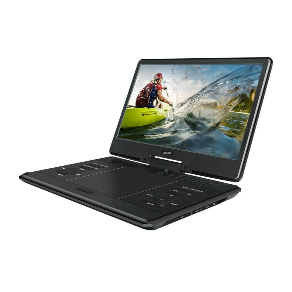 Supersonic SC-2514 14-Inch Widescreen LED DVD Player with 270-Degree Swivel Design (Black)