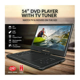 Supersonic SC-2514 14-Inch Widescreen LED DVD Player with 270-Degree Swivel Design (Black)