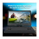 Supersonic SC-2514 14-Inch Widescreen LED DVD Player with 270-Degree Swivel Design (Black)