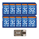 ADATA Premier 32GB SDHC UHS-I U1 Waterproof Shockproof Anti-Static Memory Card (10-Pack) Bundle