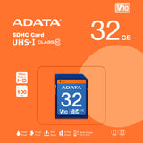 ADATA Premier 32GB SDHC UHS-I U1 Waterproof Shockproof Anti-Static Memory Card (10-Pack) Bundle
