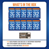 ADATA Premier 32GB SDHC UHS-I U1 Waterproof Shockproof Anti-Static Memory Card (10-Pack) Bundle