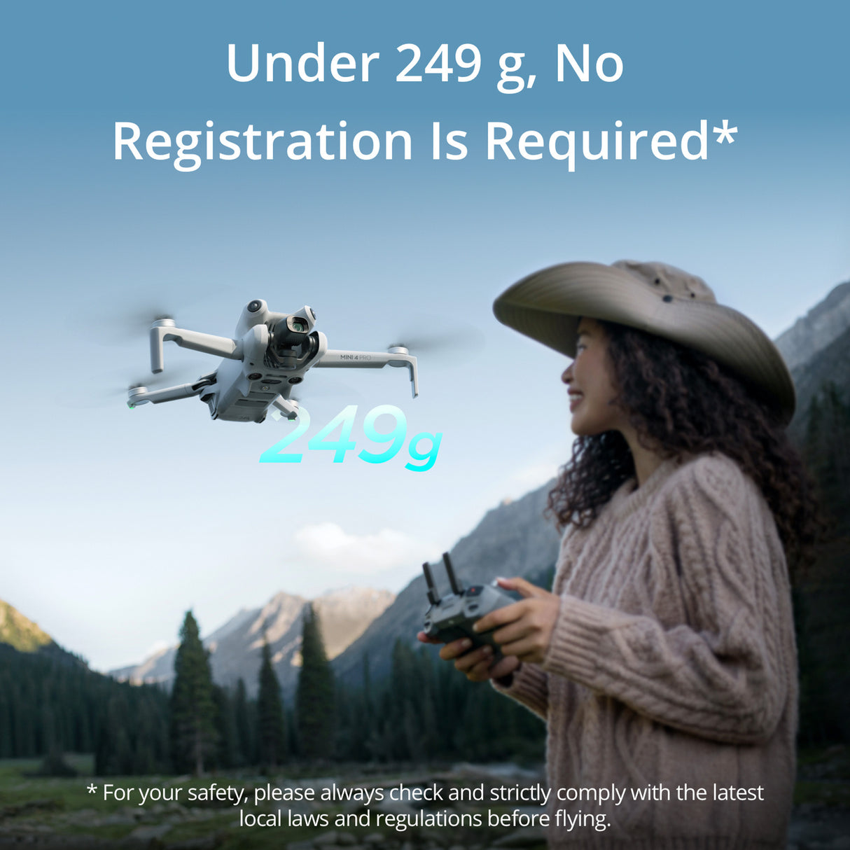 DJI Mini 4 Pro Drone Bundle with RC-N2 Controller and Care Refresh 2-Year Plan Card