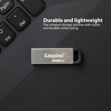 Kingston 128GB DataTraveler Kyson USB 3.2 Flash Drive (5-Pack) and Focus Camera Keyrings Bundle