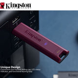 Kingston DataTraveler Max Type-A 256GB USB Flash Drive (2-Pack) with Keychain Rings Bundle