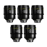 DZOFilm Arles FF/VV 25, 35, 50, 75, 100mm Prime Cine 5-Lens Set for Vista Vision Sensors (ARRI PL)