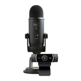 Blue Microphones Yeti USB Blackout Microphone Plus C922 Pro Streamer HD Webcam
