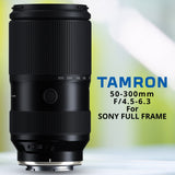 Tamron 50-300mm f/4.5-6.3 Di III VC VXD Lens (Sony E) with Gadget Bag and Filter Set Bundle