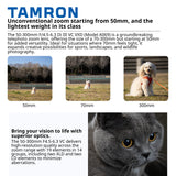 Tamron 50-300mm f/4.5-6.3 Di III VC VXD Lens (Sony E) with Gadget Bag and Filter Set Bundle