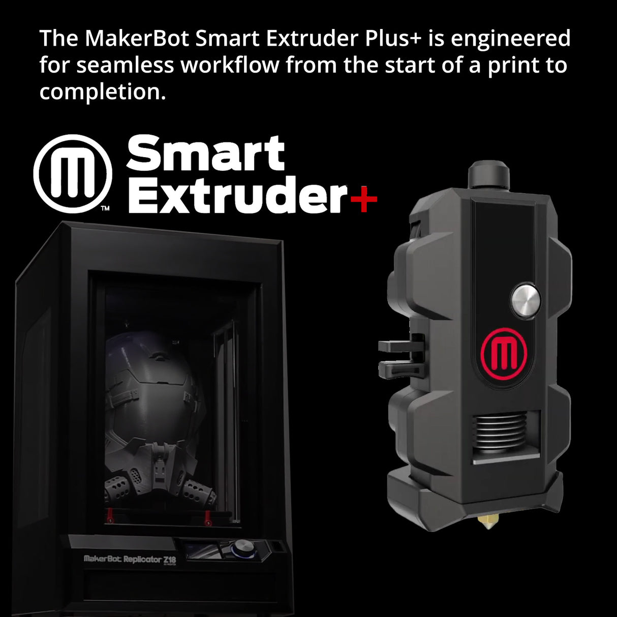 MakerBot MP08325 Tough Smart Extruder Plus for Replicator Plus and Smart Extruder Plus Bundle