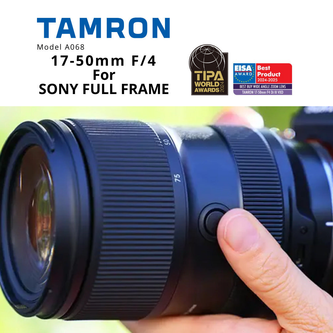 Tamron 17 to 50mm F/4 Di III VXD for E Mount with Camera System Gadget Bag with Accessory Kit Bundle