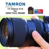 Tamron 17 to 50mm F/4 Di III VXD for E Mount with Camera System Gadget Bag with Accessory Kit Bundle