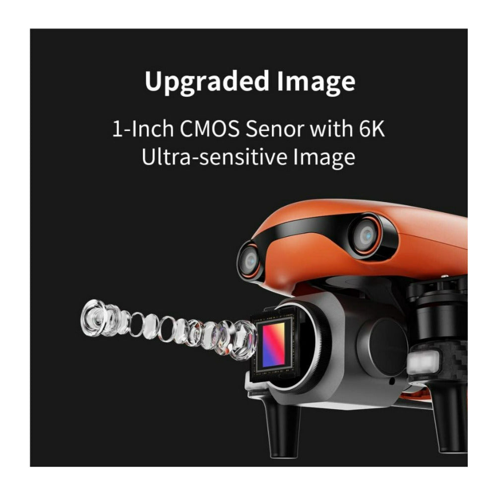 Autel Robotics EVO Lite Plus Drone with 3-Axis Gimbal 6K 20MP Camera (Standard Package, Orange)