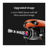 Autel Robotics EVO Lite Plus Drone with 3-Axis Gimbal 6K 20MP Camera (Standard Package, Orange)