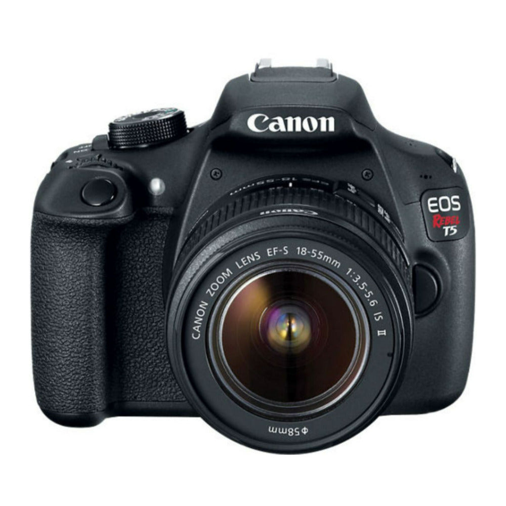 Canon EOS Rebel T5 3.0-Inch LCD, 18MP Sensor DSLR Camera with 18-55mm II Lens (Black, Refurbished)