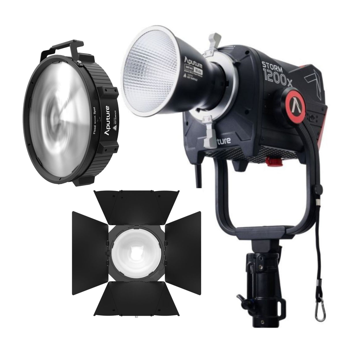 Aputure STORM 1200x Dual-Color Point Source Light Fixture with Advanced Dimming Technology Bundle