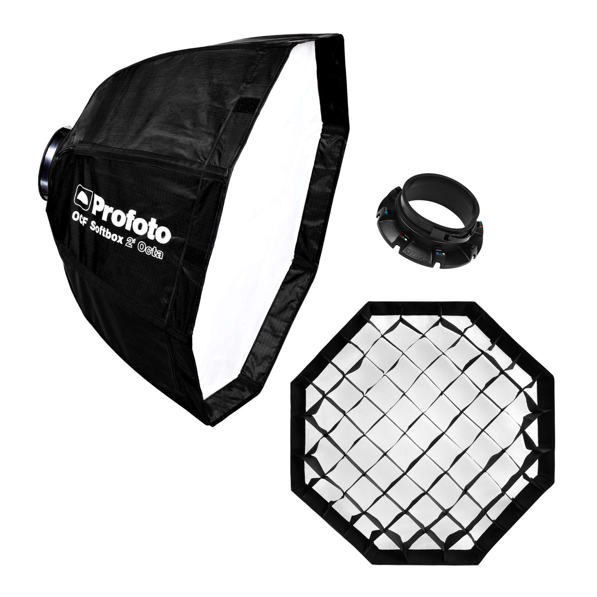 Profoto OCF 2-Feet Octa Softbox with Profoto OCF Softgrid 2-Feet Octa and OCF Speedring Bundle