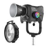 Aputure Storm 1000c Point-Source Fixture with Wide Hyper Reflector (Black) with Fresnel Bundle