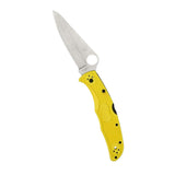 Spyderco Pacific Salt 2 Yellow Folding Knife with H1 PlainEdge Blade (Open Box)