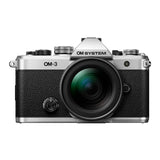 OM SYSTEM OM-3 Mirrorless Micro Four Thirds System Camera with M.Zuiko Digital 12-45mm F4 Lens Kit
