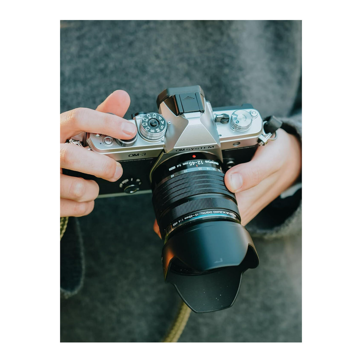 OM SYSTEM OM-3 Mirrorless Micro Four Thirds System Camera with M.Zuiko Digital 12-45mm F4 Lens Kit