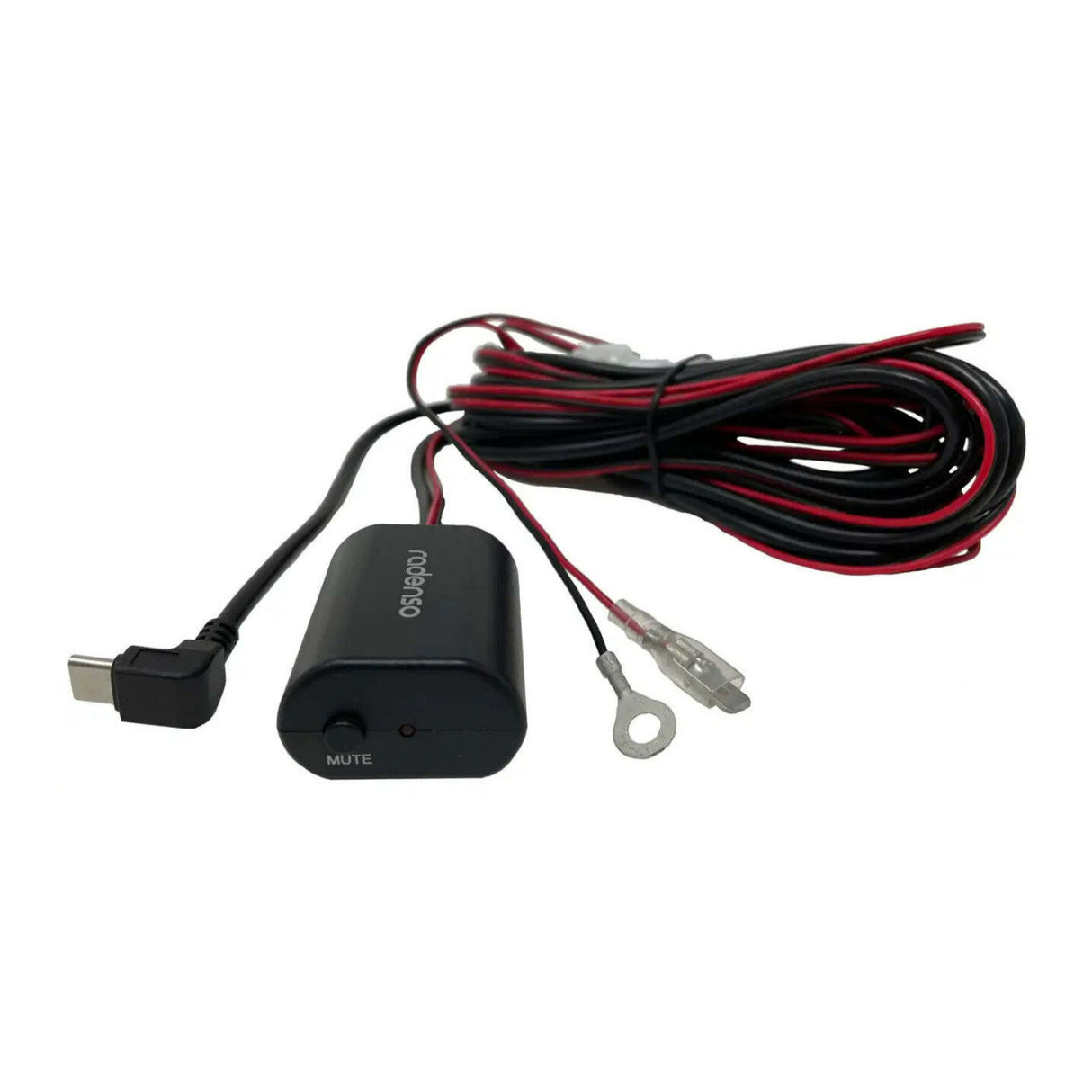 Radenso USB-C Direct Wire Kit with Mute Button and 11-Feet Cable for Radenso Theia and DS1 (Black)