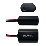 Radenso USB-C Direct Wire Kit with Mute Button and 11-Feet Cable for Radenso Theia and DS1 (Black)