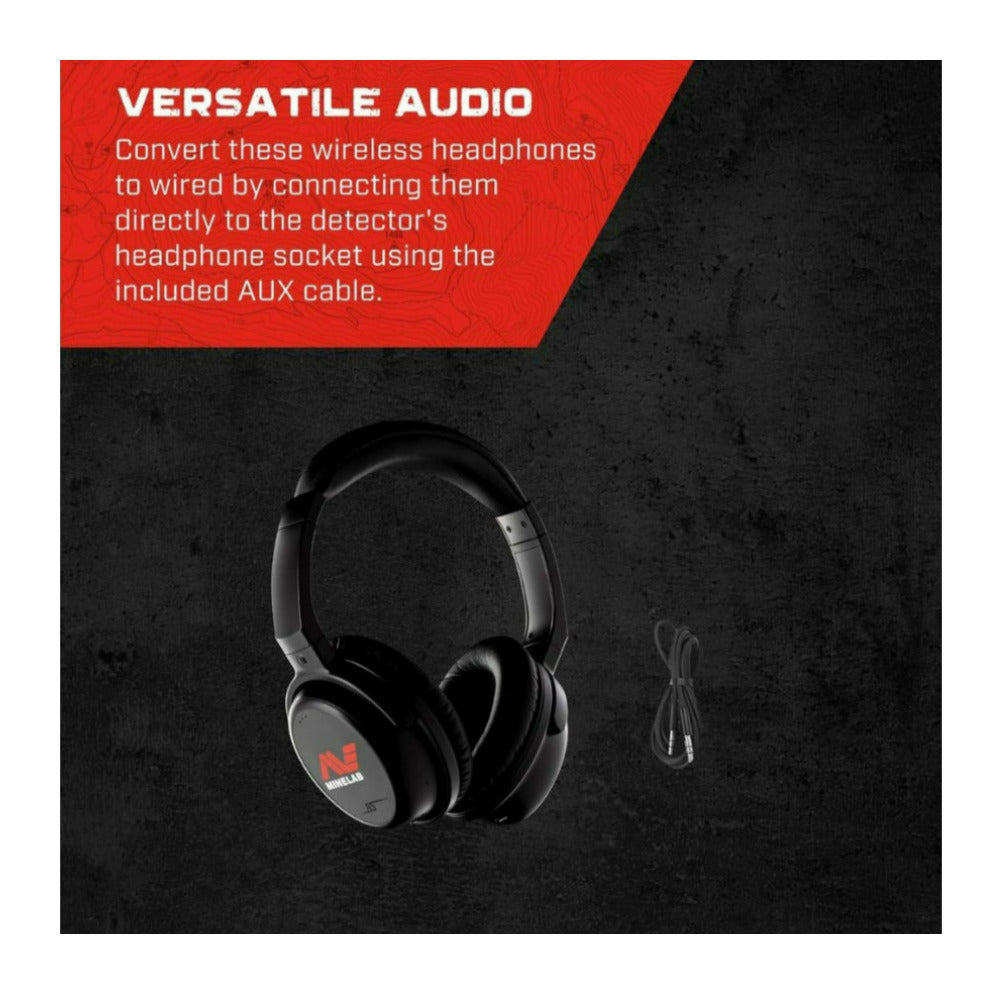 Minelab ML85 Wireless Low Latency Over-Ear Headphone for MANTICORE, EQX700, EQX900, and X-TERRA PRO